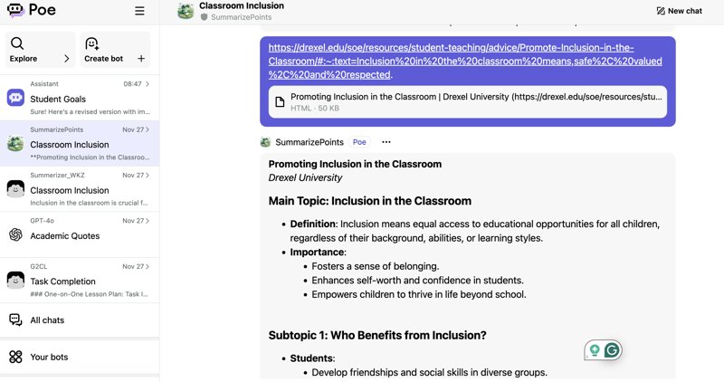 The Use of AI Tools to Gather Academic Resources