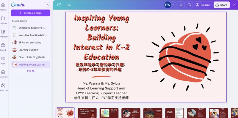 The Use of Canva to Create Slides and Resources