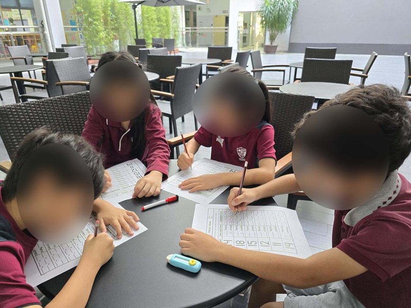 Students Practice Solving Place Value  Math Problems