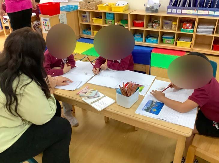 Push-in session in the classroom